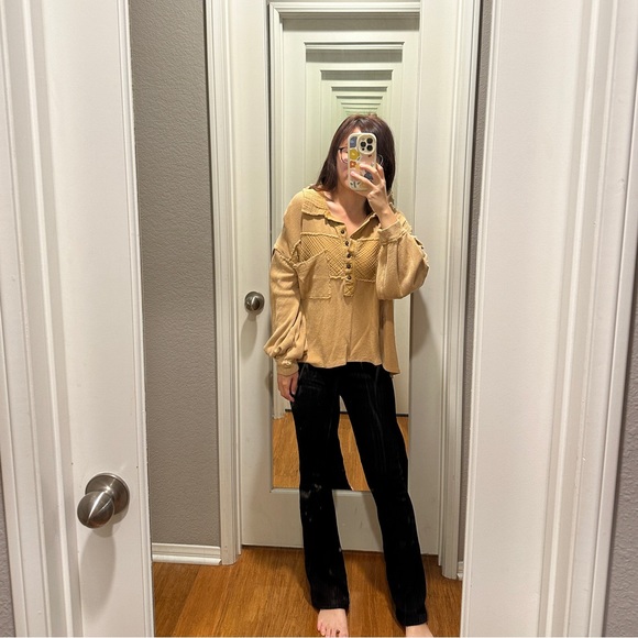 We the free oversized polo top free people - Picture 5 of 8